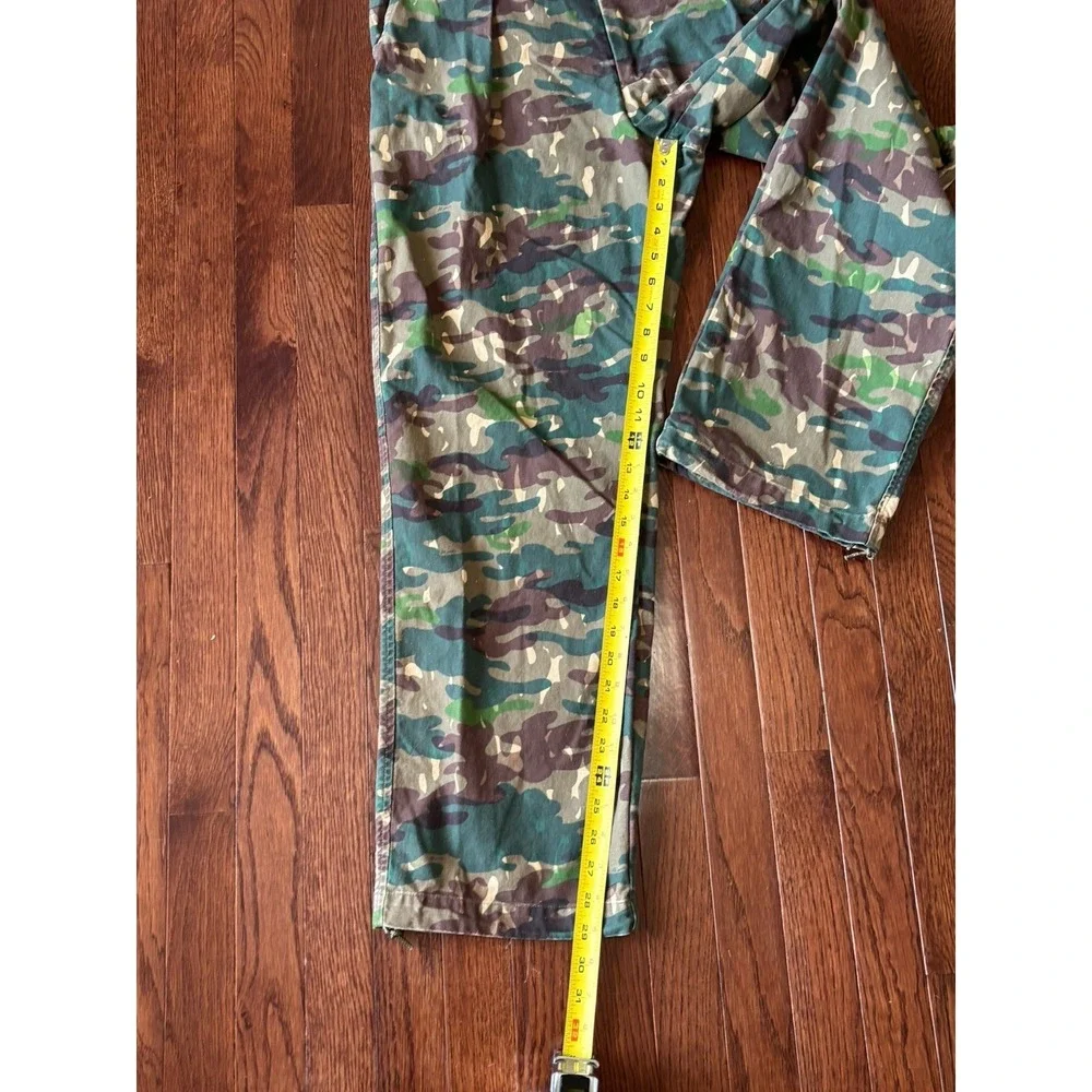AYR Camo Pants 32x29 Pleated Wide Leg Side‎ Adjuster The Numero Uno